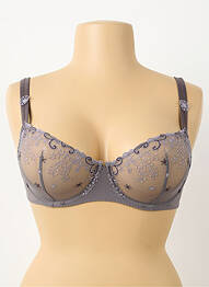 Soutien-gorge haut soutien-gorge balconnet haut soutien-gorge balconnet gris SIMONE PERELE femme
