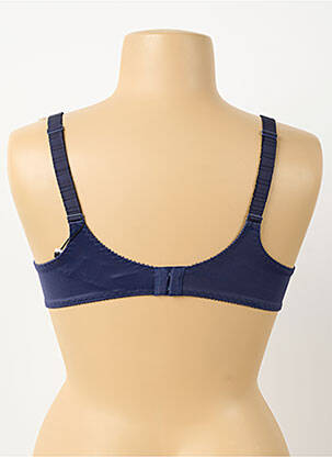 Soutien-gorge effet matière satinée haut soutien-gorge emboitant bleu EMPREINTE femme