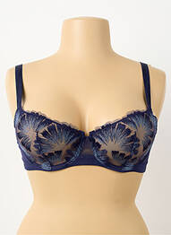 Soutien-gorge haut soutien-gorge balconnet haut soutien-gorge balconnet bleu SIMONE PERELE femme