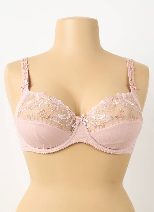 Soutien-gorge effet matière satinée haut soutien-gorge emboitant rose PRIMA DONNA femme