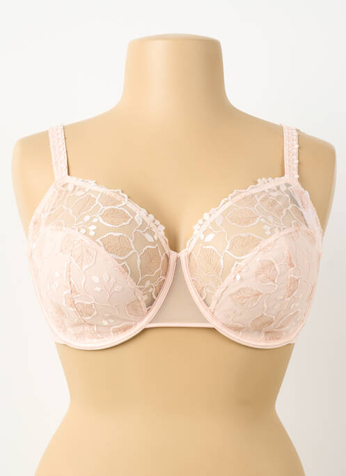 Soutien-gorge légère et transparente haut soutien-gorge emboitant rose SIMONE PERELE femme