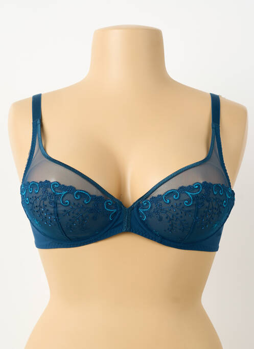Soutien-gorge broderie haut soutien-gorge emboitant vert SIMONE PERELE femme