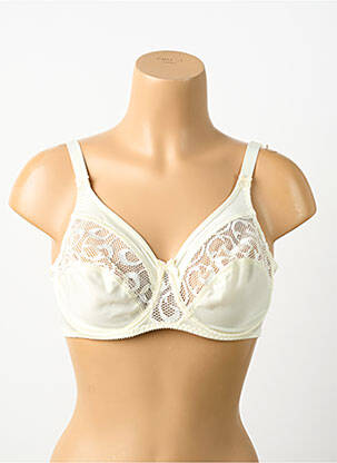 Soutien-gorge effet matière satinée haut soutien-gorge emboitant beige EMPREINTE femme
