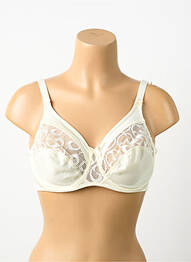 Soutien-gorge effet matière satinée haut soutien-gorge emboitant beige EMPREINTE femme