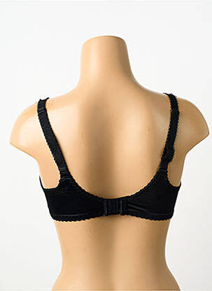 Soutien-gorge effet matière satinée haut soutien-gorge emboitant noir EMPREINTE femme