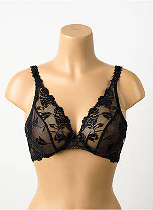Soutien-gorge effet matière satinée haut soutien-gorge emboitant noir AUBADE femme
