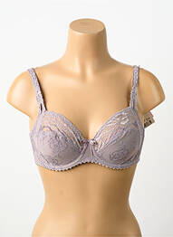 Soutien-gorge effet matière satinée haut soutien-gorge emboitant gris PRIMADONNA femme