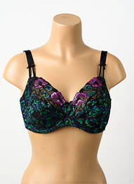 Soutien-gorge effet matière satinée haut soutien-gorge emboitant noir PRIMADONNA femme