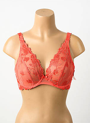 Soutien-gorge effet matière satinée haut soutien-gorge emboitant orange AUBADE femme