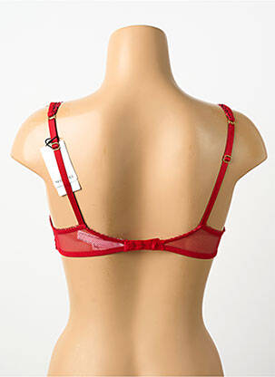 Soutien-gorge effet matière satinée haut soutien-gorge balconnet rouge MARIE JO femme