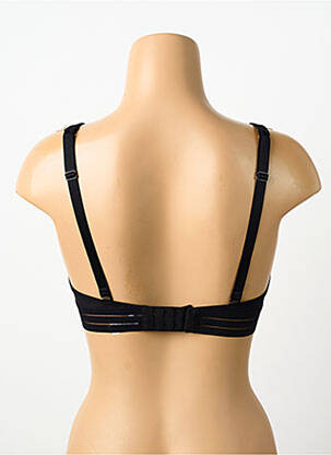 Soutien-gorge effet matière satinée haut soutien-gorge emboitant noir MAISON LEJABY femme