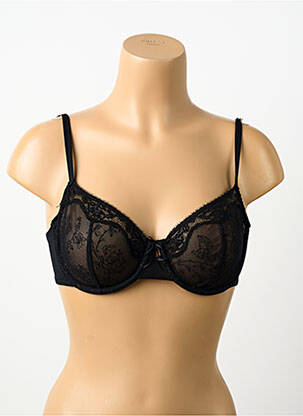 Soutien-gorge effet matière satinée haut soutien-gorge emboitant noir MARIE JO femme