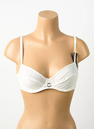 Soutien-gorge effet matière satinée haut soutien-gorge balconnet blanc MARIE JO femme