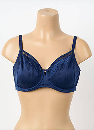 Soutien-gorge effet matière satinée haut soutien-gorge emboitant bleu PRIMA DONNA femme