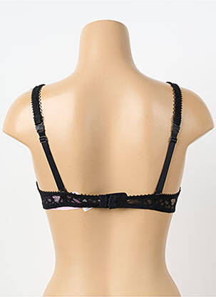 Soutien-gorge effet matière satinée haut soutien-gorge emboitant noir ANTIGEL femme