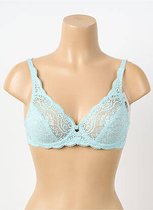 Soutien-gorge effet matière satinée haut soutien-gorge emboitant bleu TRIUMPH femme