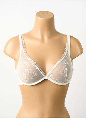 Soutien-gorge effet matière satinée haut soutien-gorge emboitant beige MARIE JO femme