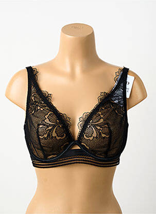 Soutien-gorge broderie haut soutien-gorge emboitant noir SIMONE PERELE femme