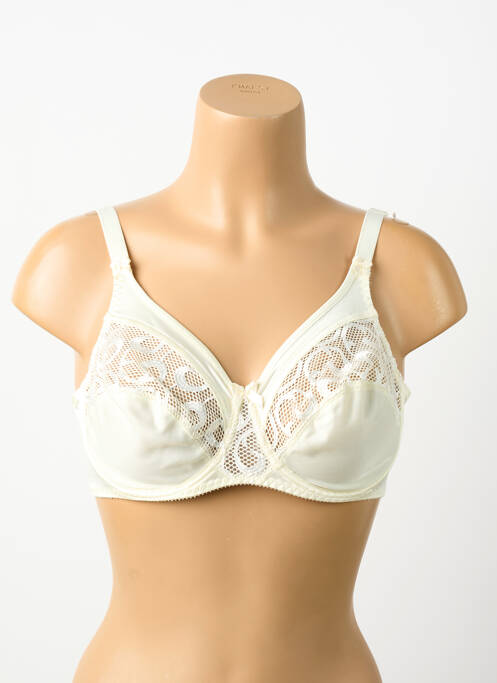 Soutien-gorge effet matière satinée haut soutien-gorge emboitant beige EMPREINTE femme