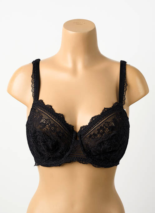 Soutien-gorge effet matière satinée haut soutien-gorge emboitant noir SIMONE PERELE femme