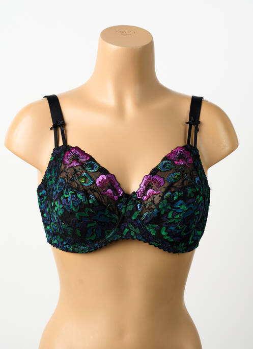 Soutien-gorge effet matière satinée haut soutien-gorge emboitant noir PRIMA DONNA femme