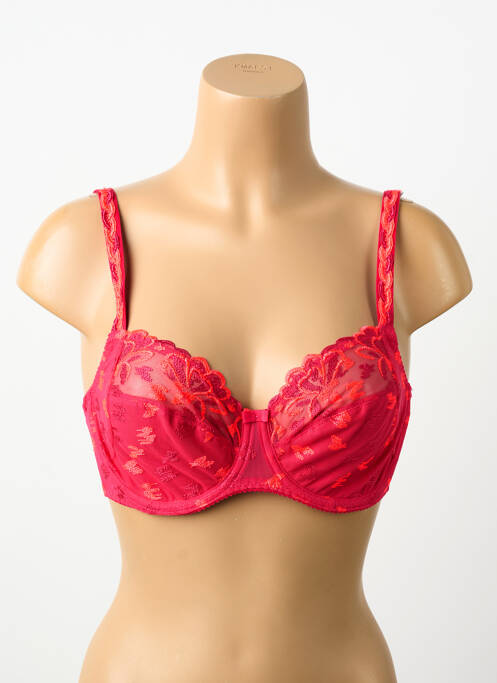 Soutien-gorge effet matière satinée haut soutien-gorge emboitant rose PRIMA DONNA femme