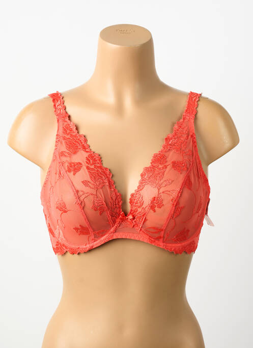 Soutien-gorge effet matière satinée haut soutien-gorge emboitant orange AUBADE femme