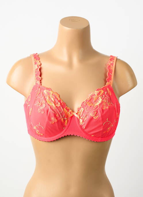 Soutien-gorge effet matière satinée haut soutien-gorge emboitant rose PRIMA DONNA femme