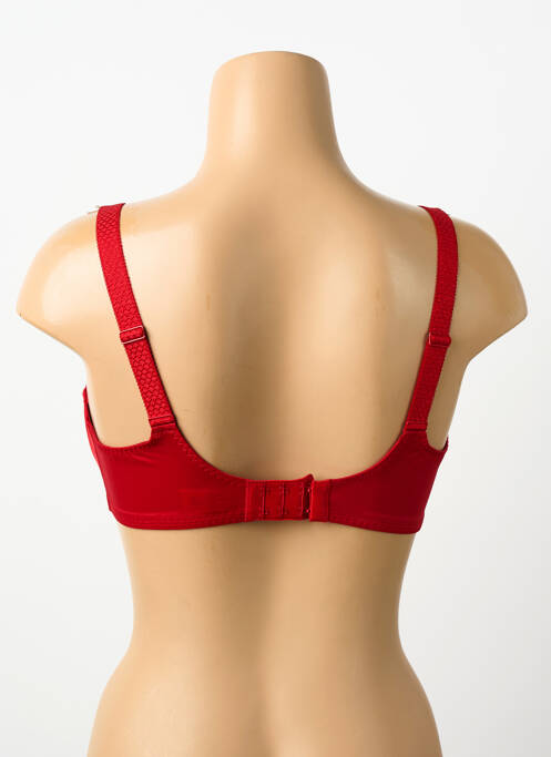 Soutien-gorge effet matière satinée haut soutien-gorge emboitant rouge SIMONE PERELE femme
