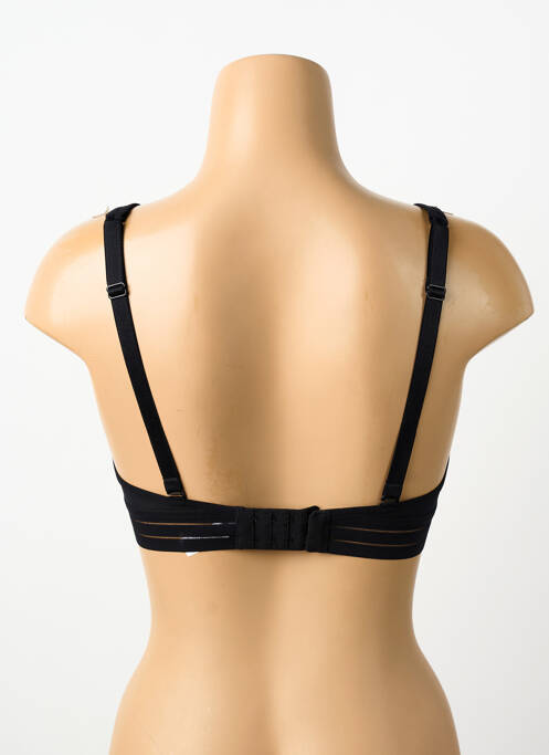 Soutien-gorge effet matière satinée haut soutien-gorge emboitant noir MAISON LEJABY femme