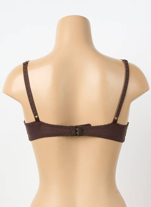 Soutien-gorge effet matière satinée haut soutien-gorge emboitant marron TRIUMPH femme