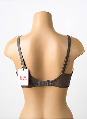 Soutien-gorge effet matière satinée haut soutien-gorge emboitant gris PRIMADONNA femme