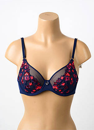 Soutien-gorge effet matière satinée haut soutien-gorge emboitant bleu MARIE JO femme