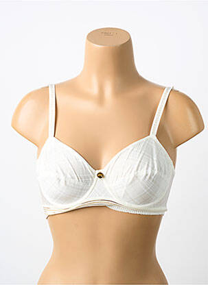 Soutien-gorge effet matière satinée haut soutien-gorge emboitant beige ANTIGEL femme