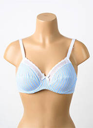 Soutien-gorge broderie haut soutien-gorge emboitant bleu ANTIGEL femme