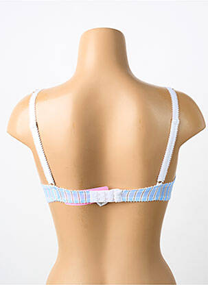 Soutien-gorge broderie haut soutien-gorge emboitant bleu ANTIGEL femme