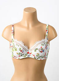 Soutien-gorge effet matière satinée haut soutien-gorge emboitant beige ANTIGEL femme