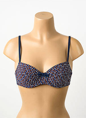 Soutien-gorge effet matière satinée haut soutien-gorge emboitant bleu MARIE JO femme