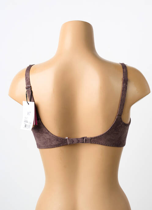 Soutien-gorge broderie haut soutien-gorge emboitant marron PRIMA DONNA femme