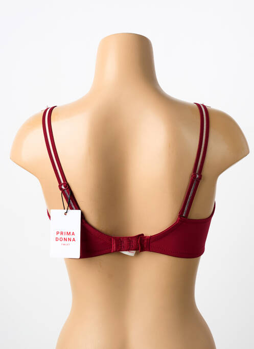Soutien-gorge effet matière satinée haut soutien-gorge emboitant rouge PRIMA DONNA femme