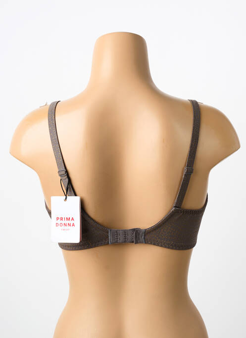 Soutien-gorge effet matière satinée haut soutien-gorge emboitant gris PRIMA DONNA femme