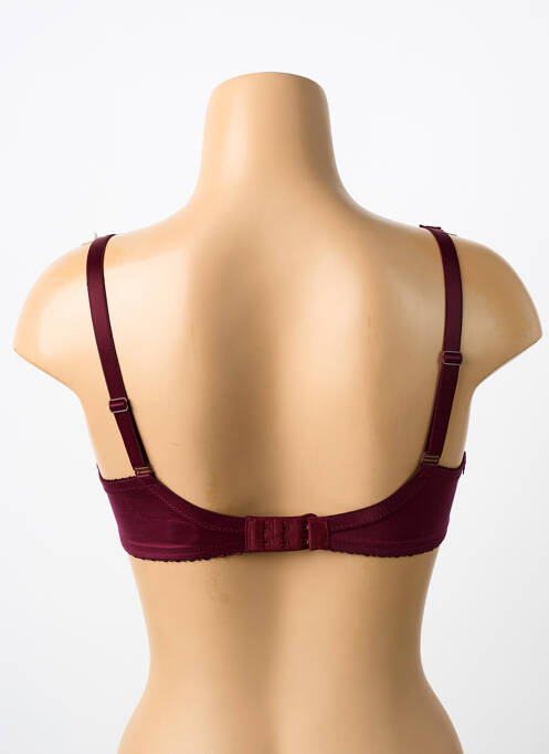 Soutien-gorge effet matière satinée haut soutien-gorge emboitant rouge CONTURELLE femme