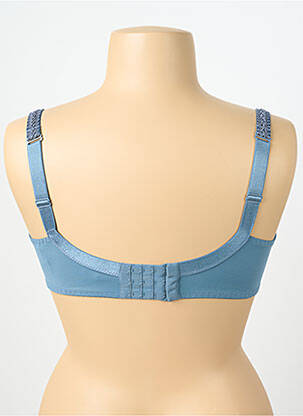 Soutien-gorge légère et transparente haut soutien-gorge emboitant bleu MAISON LEJABY femme