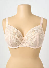 Soutien-gorge légère et transparente haut soutien-gorge emboitant rose MAISON LEJABY femme