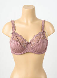 Soutien-gorge effet matière satinée haut soutien-gorge emboitant violet PRIMADONNA femme