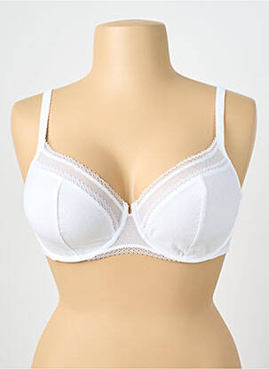 Soutien-gorge broderie haut soutien-gorge emboitant blanc MAISON LEJABY femme