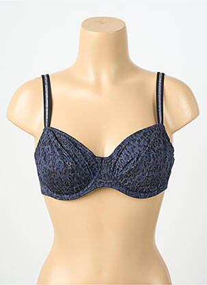 Soutien-gorge effet matière satinée haut soutien-gorge emboitant bleu MARIE JO femme