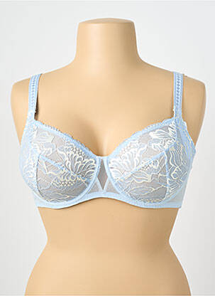 Soutien-gorge légère et transparente haut soutien-gorge emboitant bleu SIMONE PERELE femme