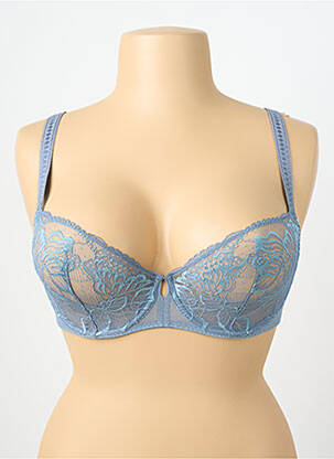 Soutien-gorge légère et transparente haut soutien-gorge emboitant bleu SIMONE PERELE femme