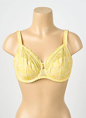 Soutien-gorge légère et transparente haut soutien-gorge emboitant jaune PRIMA DONNA femme